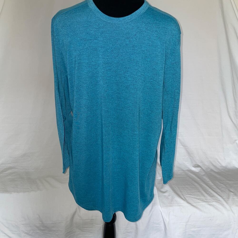 Under Armour Blue Thread borne Heat Gear Fitted Base Layer T-Shirt Large